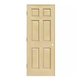 30 in. x 80 in. Pine Unfinished Right-Hand Door