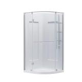 Glamour 38x77in Acrylic Corner Shower White