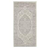HomeRoots 2 ft. x 4 ft. Ivory/Gray Rug