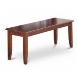 Dudley Dining Bench with Wood Seat Mahogany