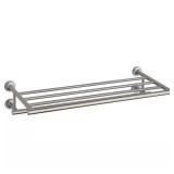 Purist 24 in. Towel Rack in Brushed Nickel