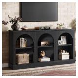 Ezlynn Black TV Stand 50 65" Storage