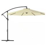 Cantilever Tilt Offset Patio Umbrella Beige