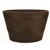 (3) Southern Patio 22.24-in Brown Resin Barrel