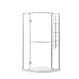 (2 Boxes) Glamour 38x74 Pivot Corner Shower Door