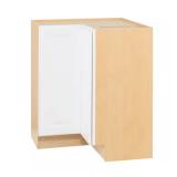 Hampton Satin White Lazy Susan Cabinet