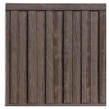 (2) Ashland 6ft x 6ft Walnut Fence Panel