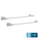2-Pack Futura 24 in. Towel Bar in Polished Chrome