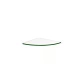 Dolle 9.8 in. Clear Glass Corner Shelf