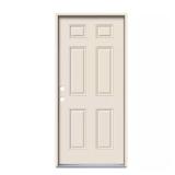30x80 6-Panel Primed 90 Min Fire Door, RH Inswing