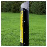 (3) Powder Coated Steel Fence Post with Top Plate