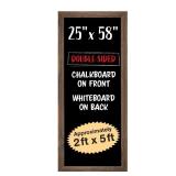Excello 58x25 Wooden Wall Chalkboard Sign