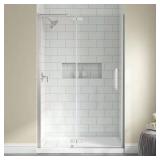 Delaney Pivot Frameless Shower Door, Ni