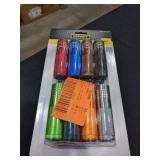 8 PACK OF FLASH LIGHTS WITH BATTERIES