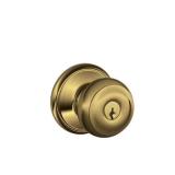 Georgian Antique Brass Keyed Entry Door Knob
