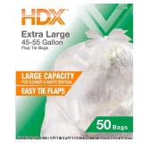 50 gal Clear Trash Bags 20% PCR (50)