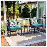 Tozey 3-Piece Patio Rocking Chair Set