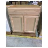 30" x 34.75" x 24" Unfinished Base Cabinet