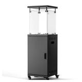 50000-BTU Black Steel Patio Heater