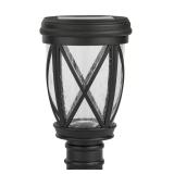 Ravencrest 120LM Black Outdoor Solar Lantern