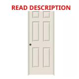 Colonist 30x80 6-Panel Primed RH Door Damaged