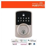 Defiant Satin Ni. Wi Fi Deadbolt with Hubspace
