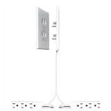 Sleek Socket 8 ft. Power Strip White 6 outlets
