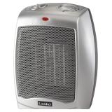 Lasko Desktop Heater, 2 Heat, 9.2" Silver
