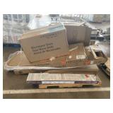 Microwave Oven, Shower Base, Table, Posts