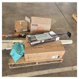 Pallet lot, load bar,screws,faucet,everbuilt