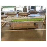 Bed frame, patio umbrella, unopened boxes;