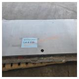 Metal garden door, 36x80 in metal exterior door