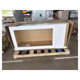 72ï¿½ x 24ï¿½ whit cabinet