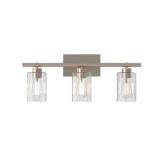 24 in. 3-Light Brushed Nickel Vanity Light