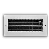 10x4 in. Aluminum Adjustable Register White