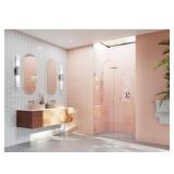 Illume Frameless Shower Door, 53x78, BN