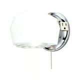 Westinghouse 1-Light Chrome White Wall Sconce