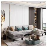 LACOO 110 in. Pillow Top Sofa w/ Chaise *MAY BE M