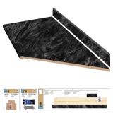 8 ft Right Miter Laminate Countertop Kit