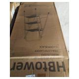 3 step ladder black