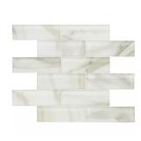 Ivory Amber Beveled Glass Subway Tile has broken