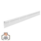 80 in. L White shelf tracks, hang track