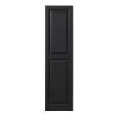 15x59 Raised Panel Shutters Pair Black