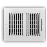 Box Lot of 8x6 in. 2-Way Steel Register, White