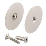 Defender Security Satin Hole Filler Plate 1 pk