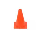 12 in. Orange PVC Safety Cone with Base