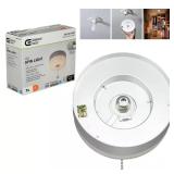 Spin Light 7in LED Closet Light, Brushed Ni