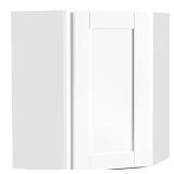 Shaker 24W x12D Corner Cabinet, Satin White