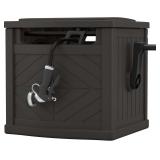 Manual Crank Hose Hideaway Storage 150ft Brown