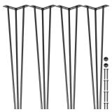 VEVOR Hairpin Table Legs 34 in. Black 4pcs